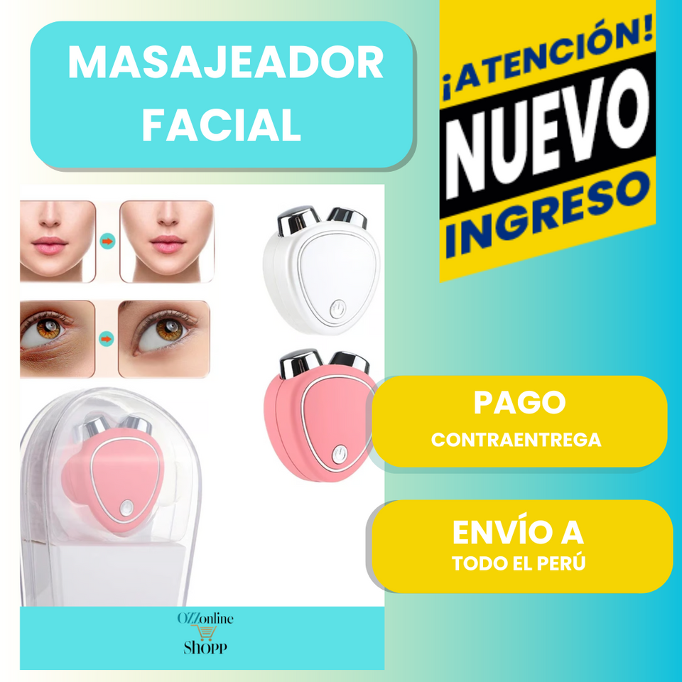 MASAJEADOR FACIAL CON MICROCORRIENTE REJUVENECEDOR